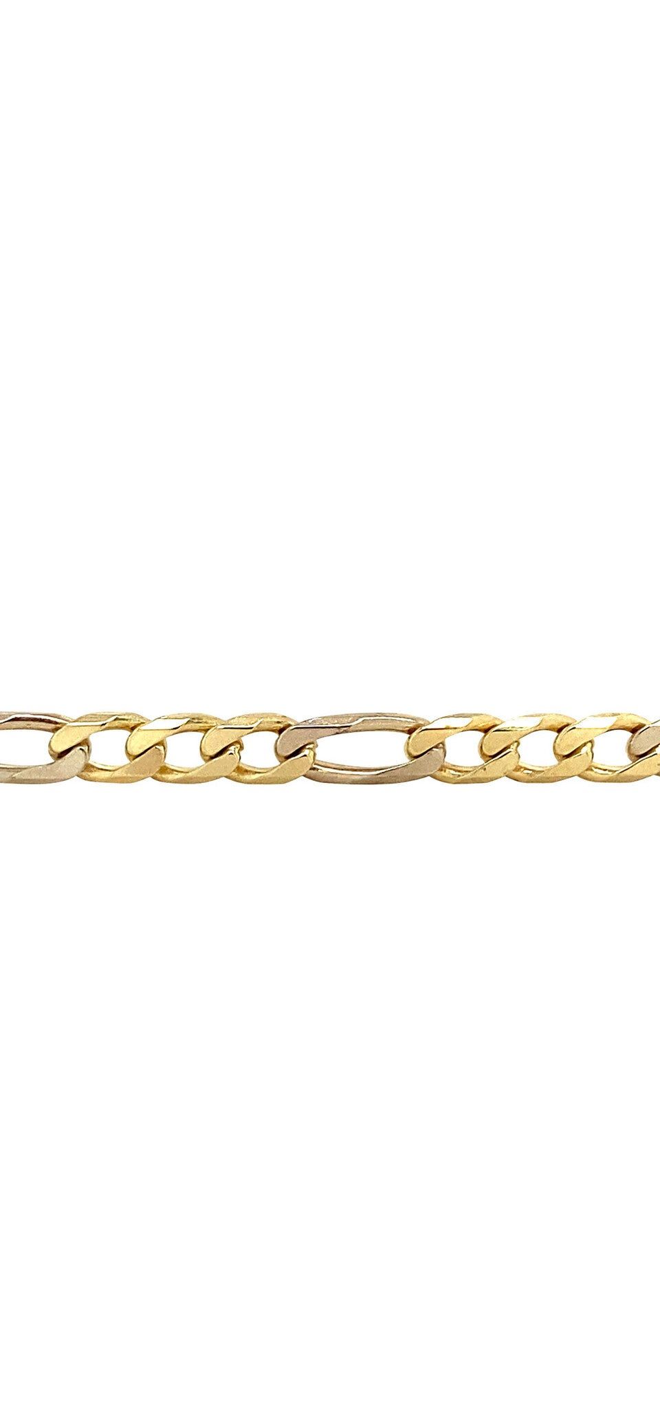 Vintage 14K Gold Figaro Bracelet